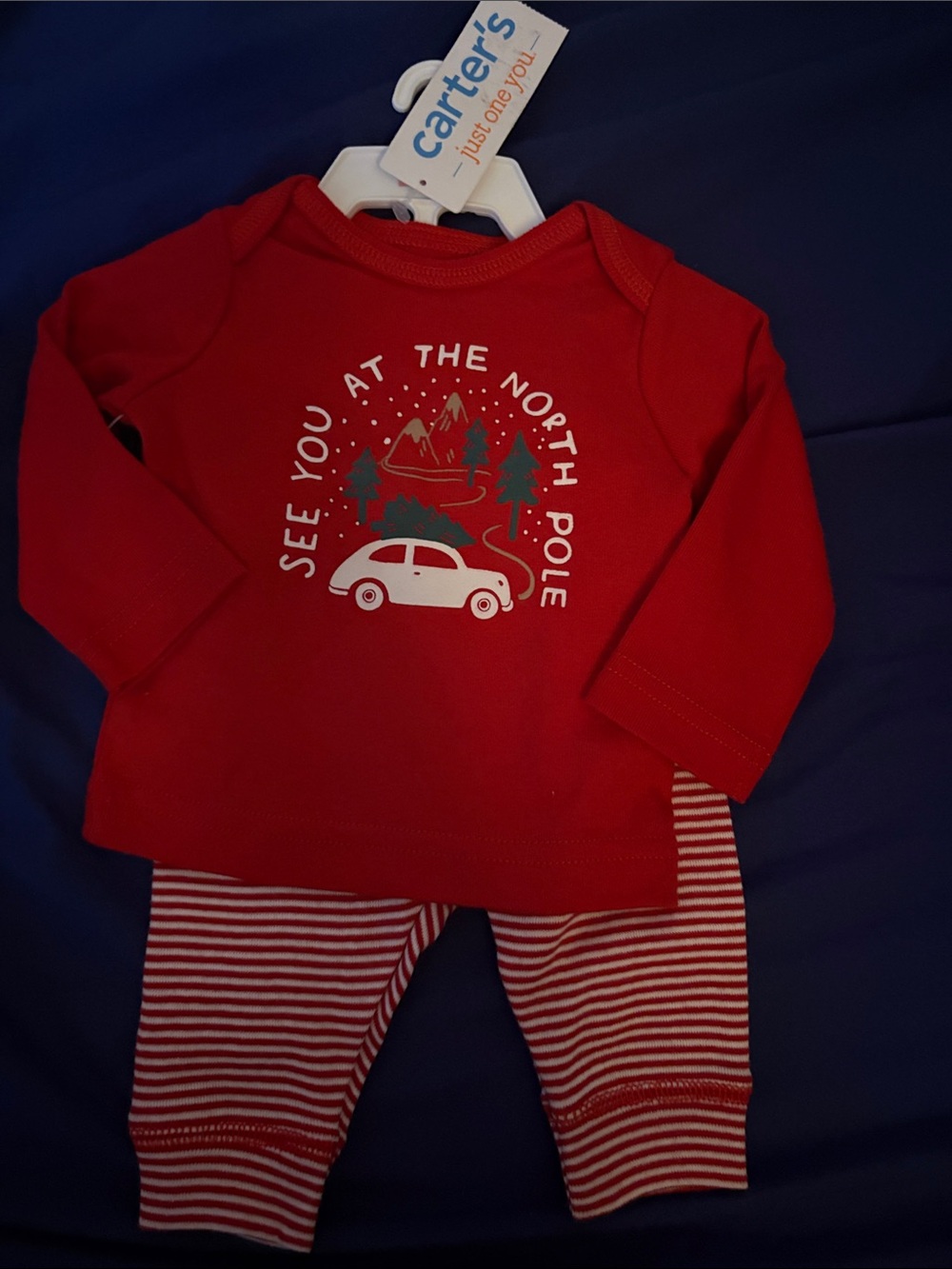Carter's Red 'See You at the North Pole' Two-Piece Pajama Set